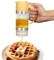 BigKing Contenitori Miele, 350ml/11,83oz Dispenser per Miele con Coperture Superiori e Inferiori Rimovibili, Dosatore Miele in Vetro Borosilicato Alto, Honey Brocca, Trasparente (Giallo)