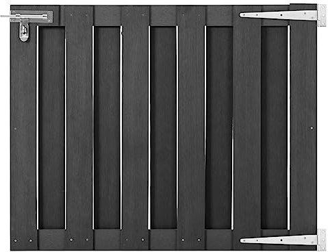 BOWEKAM Home & Garden-Garden Gate WPC 100x80 cm Grey-Furniture Choice