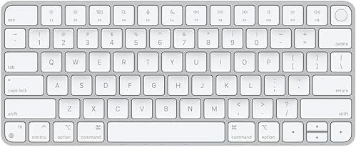 Apple Magic Keyboard mit Touch ID (QWERTZ Deutsch) Silber (Generalüberholt)