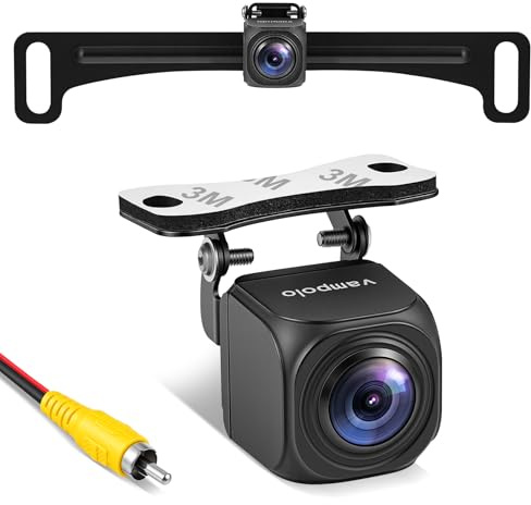 Backup Camera, AHD 1080P Metal Rear View & Front View Camera, 170° Wide Angle Rearview Reversing Camera with Clear Night Vision, IP69 Waterproof Universal Reverse Camera for Car SUV RV Pickup