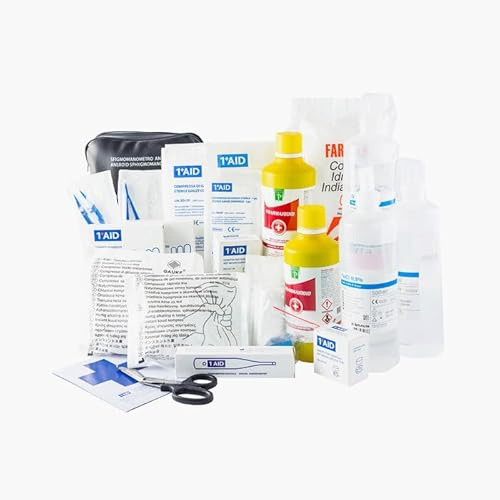 Pacco Reintegro Cassetta Pronto Soccorso All.1 DM 388 per Aziende con 3 o più Dipendenti – Kit Completo Obbligatorio per Luoghi di Lavoro – Conformità Normativa Sicurezza Aziendale