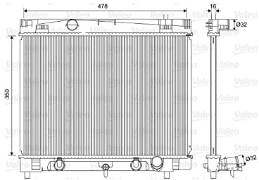 Valeo Radiator Engine Cooling 701568