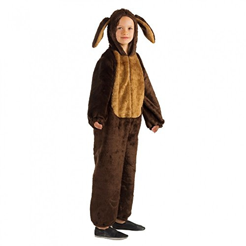 Kinderkostüm Hase Mümmelmann Overall braun Hasenkostüm Tierkostüm Ostern (140)