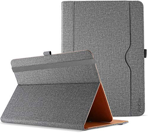 ProCase Housse Tablette Universelle de 9 à 10.2 Pouses, Étui de Protection Tablette Tactile 9/9.6/9.7/10/10.1/10.2 pour iPad, YESTEL, YOTOPT, VANKYO, NeuTab, iRulu, Acer, Dell, HP-Gris