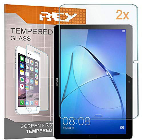 REY Pack 2X Bildschirmschutz aus gehärtetem Glas für Huawei MEDIAPAD M5 10,8, Schutzfolie, Displayschutzfolie 9H+ Härte, Anti-Kratzen-Öl-Bläschen