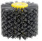 EXLECO Spazzole Nylon #120 Grana Rettifica Abrasivi Wire Spazzola per Lucidatura Spazzola per Mobili Legno, Rullo Abrasivi Wire, Spazzola per Satinatrice per Diametro 19mm Levigatrice Spazzola Nero