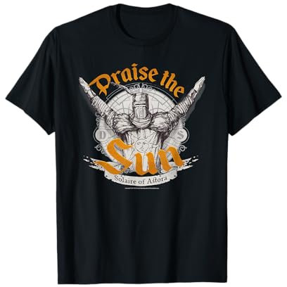 BANDAI NAMCO Entertainment Germany DARK SOULS Herren T-Shirt Schwarz S Gaming Classic Half Sleeve Halbarm Klassische Passform Klassisch geschnitten, doppelter Saum Offizielle DARK SOULS-Lizenz