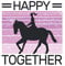 Happy Pferd Together Reiten Reiterin Reiter Reitsport Spruch: KALENDER - Lustiges Retro Geburtstags Geschenk, Geschenkidee - A5 (6x9) - 150 Seiten - ... To-Do Liste, Geburtstag, Jahrgang, Spruch