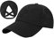 Sommer-Criss-Cross Pferdeschwanz-Baseball-Cap für Damen – verstellbar, schnell trocknend, hoher schmutziger Dutt, Papa-Hut, Schwarz, 7/7 1/4
