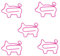 10 Stück rosa Büroklammern, niedliche Tier-Schweine-Form, Lesezeichen-Clips, Seitenmarker, für Büro, Schule, Zuhause