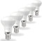 SINCELIGHT Bombillas LED 5W con casquillo E14, reflector R39 con difusor lechoso, foco sofer, blanco cálido 3000K, color rico RA≈85, paquete de 6
