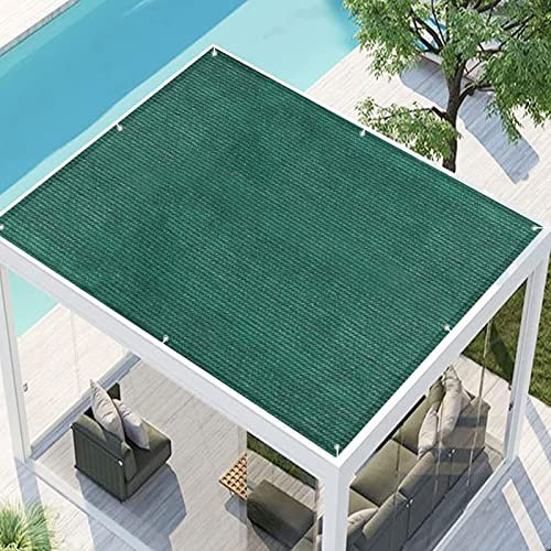 Tenda da Sole per Esterno 2.4 x 6 m Frangivento Anti-UV HDPE Parasole Esterno Traspirante con Fascette e funi per Giardino Balcone Terrazza, Verde