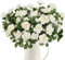 GTIDEA Künstliche Azaleen-Geranien für den Außenbereich, Seiden-Weiß, Wildblumen, Grünpflanzen, Innenbereich, Garten, Veranda, Zuhause, Terrasse, Hochzeit, Eingang, Weiß, 8 Stück