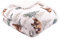 Dreams & Drapes - Couvre-lit Ours des Bois (150 x 20 cm) - Parure de lit en Polaire Super Douce - Housse de Couette Animal de la forêt - Couverture Ours Marron Grizzly