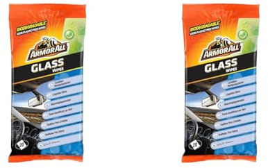Armor All GAA37020ML Glass Wipes 20 Wipes (Pack of 2)