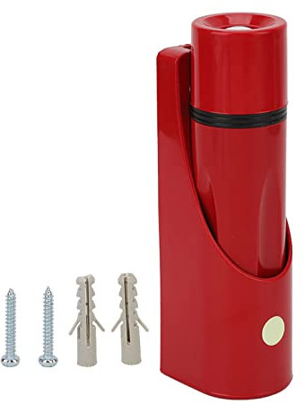 Yosoo Health Gear Emergency Torches Wall Mounted LED Flashlight, Power Failure Emergency Light Escape Lighting, High Brightness Battery Powered Small Torch Night Light for Hotel Home Red