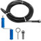 GYHMTOO Para limpieza de tuberías 3m,10mm de diámetro sirga desatascar tuberias,con adaptadores eléctricos y manuales (3m)