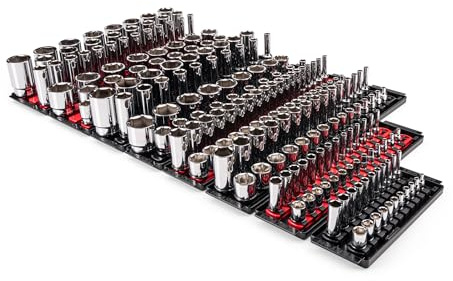 TEKTON 1/4, 3/8, 1/2 Inch Drive 6-Point Socket Set, 214-Piece | SHD99202