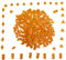 Glasmosaikfliesen, 4 Formen, quadratisch, Diamant, Dreieck, Rechteck, 220 Stück, Buntglas-Mosaikstücke für handgefertigte Kunst, Handwerk und Heimdekoration (Orange)