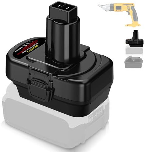 Adapter Use for Dewalt 14.4V 12V 9.6V Ni-Mh Tools,for Dewalt 20V 60V and for Milwaukee 18V M18 Battery Convert to Power for Dew 12V 14.4V 9.6 NiCAD Cordless Tools