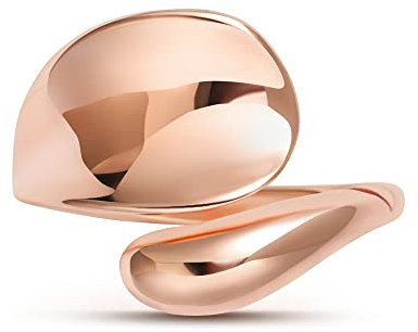 Linawe Anello da pollice regolabile da donna, anello da dito in oro rosa, anelli da donna, gioielli alla moda, anelli per partner