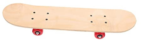 Happyyami Skateboard Schlittschuhe für Jungen rutschbrett Kinder Slide Board Skaterrock skatebord skateoard skatehelm Kinderspielzeug zur Sommerparty Rostfreier Stahl Light Brown