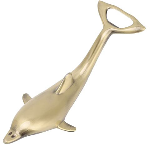 Qukaim Niedlicher Bieröffner Delfine Flaschenöffner, Metall Bieröffner mit niedlichem Aussehen, Mühe sparendes Design für Haushalt, Partys, Restaurants, 11,4 cm lang