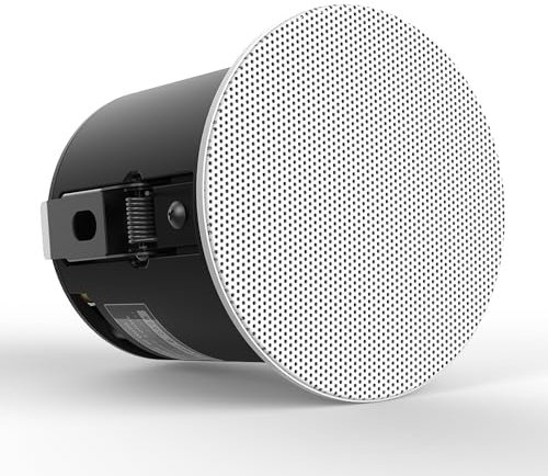 Saulex CK30C 3 Round Recessed Ceiling Speaker, 16 Core Silk Film Tweeter 30-60W Coaxial Passive Speaker. Dust and Moisture Resistant, Suitable for Patio, Bathroom, Public Places Various Scenes