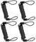 Uonlytech Bike Lock Reminder 4 Pieces Lock Cable Motorcycle Brake Lock Wire Steel Black