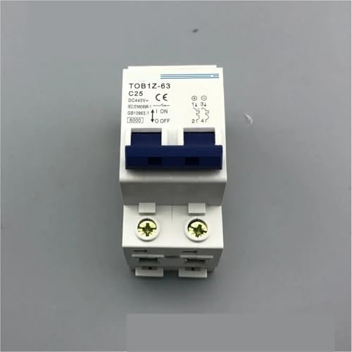 Disjoncteur 2P 25A DC 440V MCB courbe C, 1 pièce