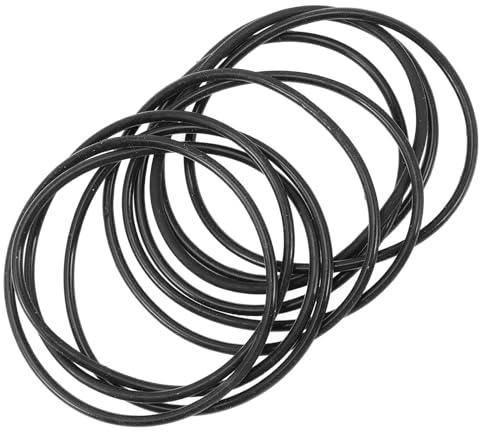 ERINGOGO Silikonarmband 10 Stück Schwarz Elastisch Retro für Party | Gummi Armband, Weiche Dehnbare Passform, Armreif Gastgeschenke für Bridal Shower