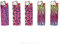 Lot de 5 BRIQUETS BIC Zoo Fluo Rose Maxi J26 Motif panthère, léopard, zèbre + 1 Cadeau RLBSL Offert !