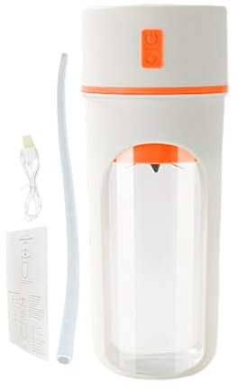 Shaker électrique | Mélangeur de jus – Multifonctionnel rechargeable 480 ml avec paille Bouteille d'eau pour voyage, préparation des repas, jus à la maison, randonnée, camping, fruits