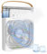 Avilia - Ventilatore Portatile Ricaricabile USB con Nebulizzatore, LED Multicolore, Timer, Aromaterapia e 3 Velocità, Ventilatore da Tavolo Compatto 21x36cm per Casa e Ufficio
