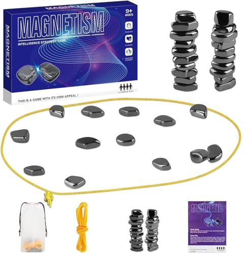 HOKYYCC Magnetspiel, Tragbar Magnetisches Schachspiel, Magnet Schach Tischspiele, Camping-Spiele, Geeignet für Familienfeiern, Geburtstagsparty-Spiel