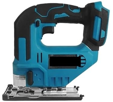 Kreissägen 2150 U/min Kabellose Elektrische Gebogene Säge, 750 W, Wiederaufladbare Vorrichtung, Holzbearbeitung, Schneidwerkzeug Für 18 V Batterie für Holz, Kunststoff und Weichmetall(1Battery)