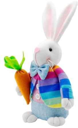 Genérico Osterhase, dekorative Puppe, Osterhasen-Figuren, für Freundin, Erwachsene, und Mädchen, Geburtstag, Frühling, Valentinstag, Sofa, Schlafzimmer und Auto
