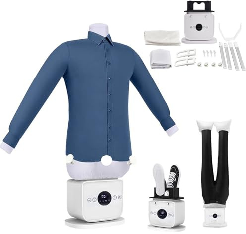 Automatisches Dampfbügeleisen, Freisprech-Faltenentferner, schnell trocknender, tragbarer Wäschetrockner, ultra-leise 8-Minuten-Bügelmaschine für Hemden und Hosen