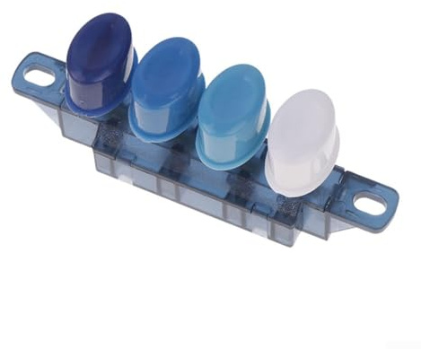 Valixirant Interruptor de ventilador de llave ovalada Ventiladores de piso de escritorio - 4 botones 3 - Interruptor de control de repuesto - Interruptor de botón con carcasa blanca, paquete de 1
