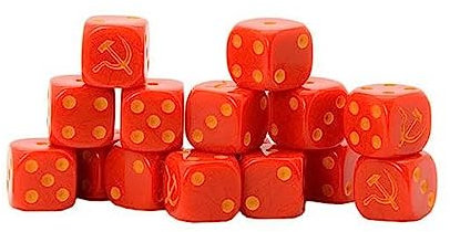 Bolt Action Warlord Games, Soviet Union D6 (16) Dice