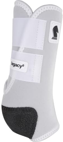 Classic Equine Legacy2 Stützstiefel, vorne, Weiß, Größe M