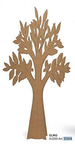 Albero Decorativo in Cartone Colore Avana CM 120 Made in Italy Tableau Mariage E VETRINE teatrali