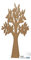 Albero Decorativo in Cartone Colore Avana CM 120 Made in Italy Tableau Mariage E VETRINE teatrali
