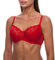 frugue Women's Sexy Lace Full Cup Coverage Underwired Unpadded Soft Bra(Size: 36 E)