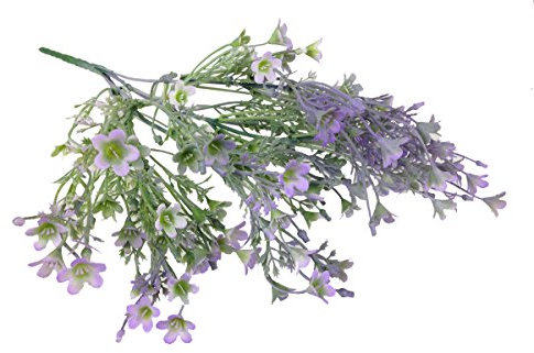 GMMH Kunstblumen Blumenstrauß Ziergrassär Grünpflanze Distel Dorn Wilde Lavendel künstliche Beerenzweig Blumen Hochzeit Party (Blaue Strauß 35 cm)