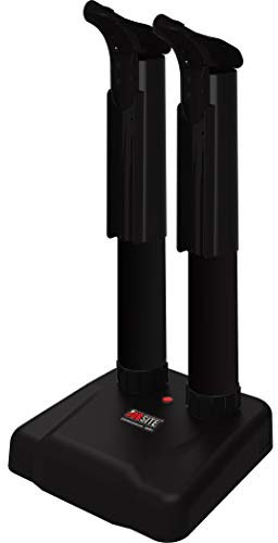 JobSite Original Stiefeltrockner - Elektrischer Warmlufterzeuger trocknet & desodoriert - Ultra leise - UK-Stecker/EU Adapter