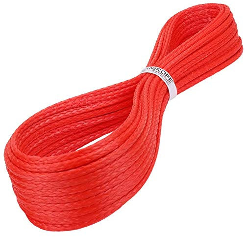 Kanirope® Dyneema Seil PRO 6mm 20m Rot 12-fach geflochten SK78 verstreckt beschichtet
