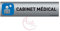 AUA SIGNALETIQUE - Plaque de porte Aluminium brossé imprimé AluSign - 200x50 mm - Double Face adhésif au dos - Impression UV directement sur l'aluminium (Pas de contre collage) (Cabinet médical)