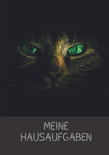 Mein Hausaufgabenheft: Aufgabenheft A5 mit Katzenaugen - Hausaufgabenheft Grundschule ohne festes Datum, 98 Seiten, 48 Schulwochen, mit Notizfeld