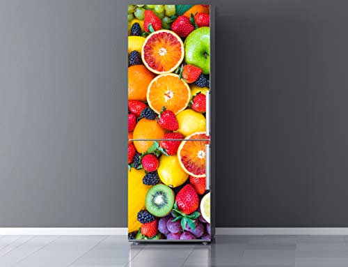 Oedim Vinilo para Frigorífico Frutas 185x70cm | Adhesivo Resistente y Económico | Pegatina Adhesiva Decorativa de Diseño Elegante